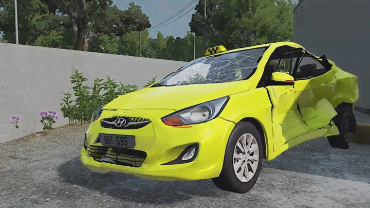 Купил битый Hyundai Accent перевёртыш из под такси! Сложно, но возможно! (Реальная Жизнь в BeamNG)
