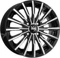 Диски Литые КиК (K&K) Акцент 7x17 5x110 ET51 67.1 Алмаз Чёрный в интернет-магазине Good Wheels|