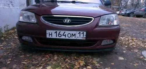 Губа на бампер Хендай Акцент