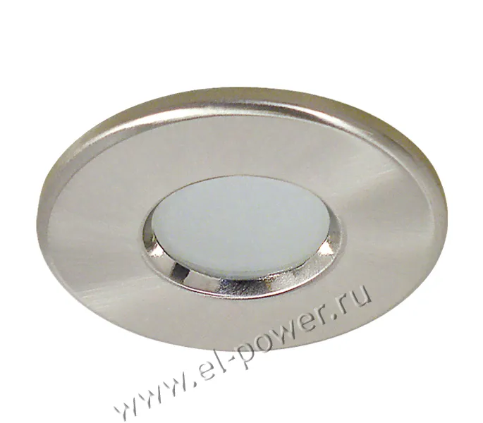 Светильник Акцент WL-670 влагозащ. 1x50W GU5.3 хром встр. круглый литой (IP44)